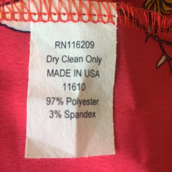 Velvet Torch Red Floral Halter Dress Medium - Picture 7 of 7